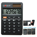 8 chiffres Calculatrice de poche miniature portable à double taille avec grand écran LCD (LC395S)